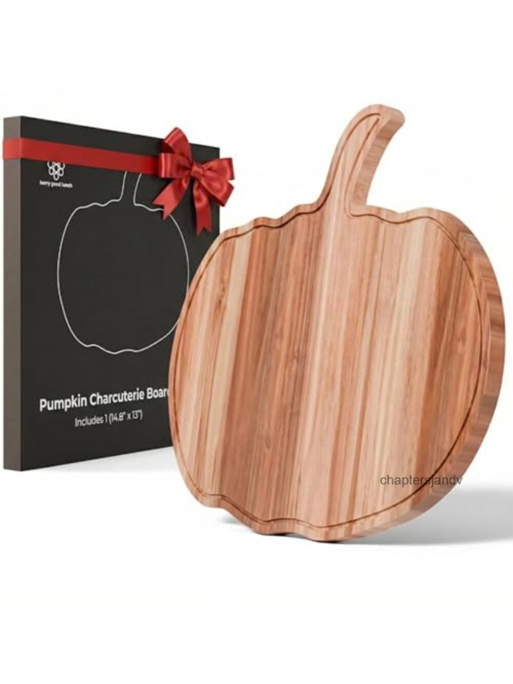 Acacia Wood Pumpkin Cutting Board Charcuterie Fall Decor Serving Platter
